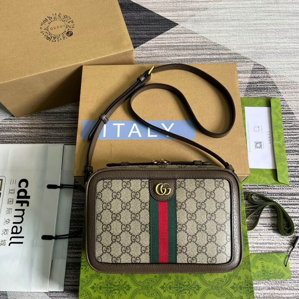 Gucci Ophidia Small Shoulder Bag With Web