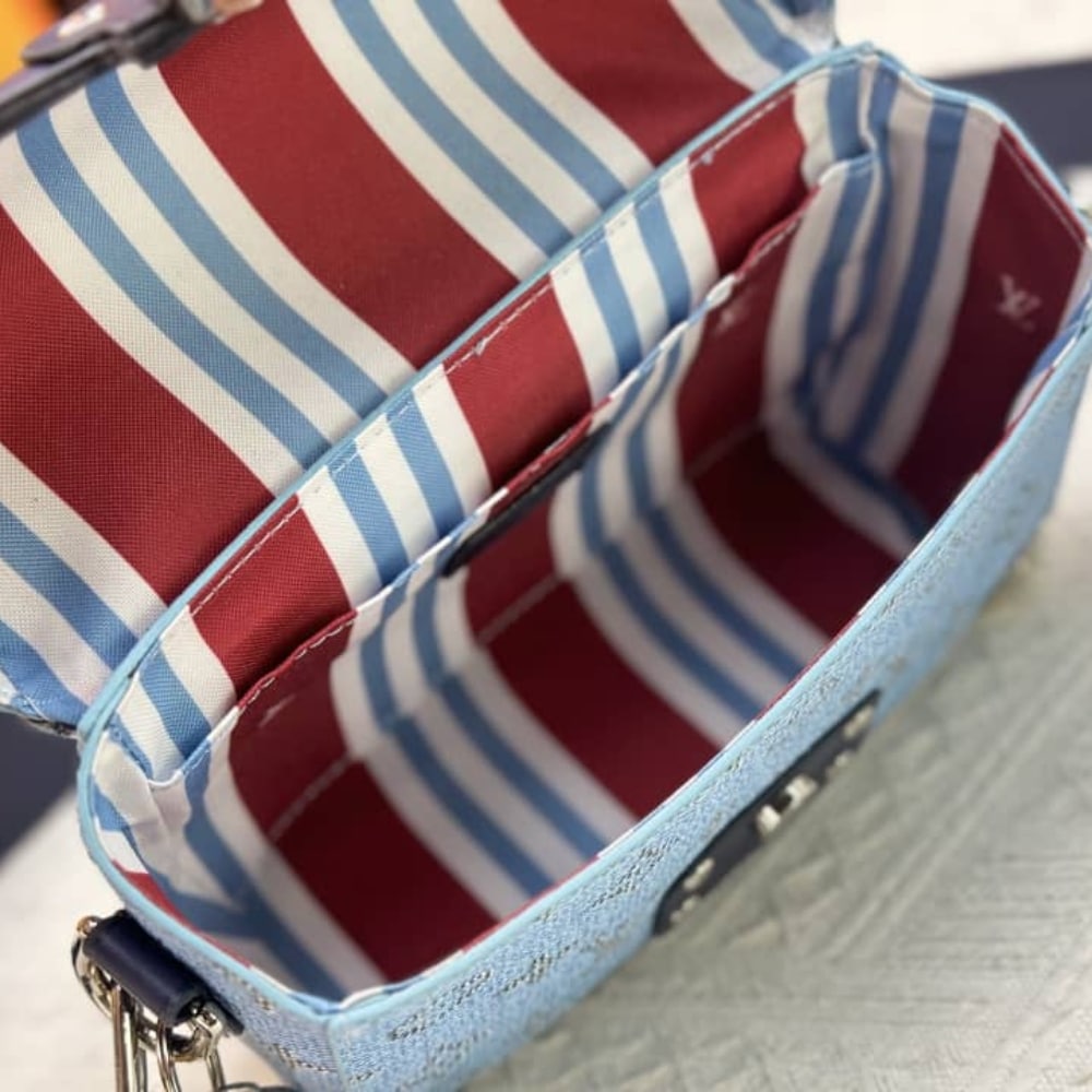 Louis Vuitton Soul Trunk Bag Monogram Blue 19Cm M15035