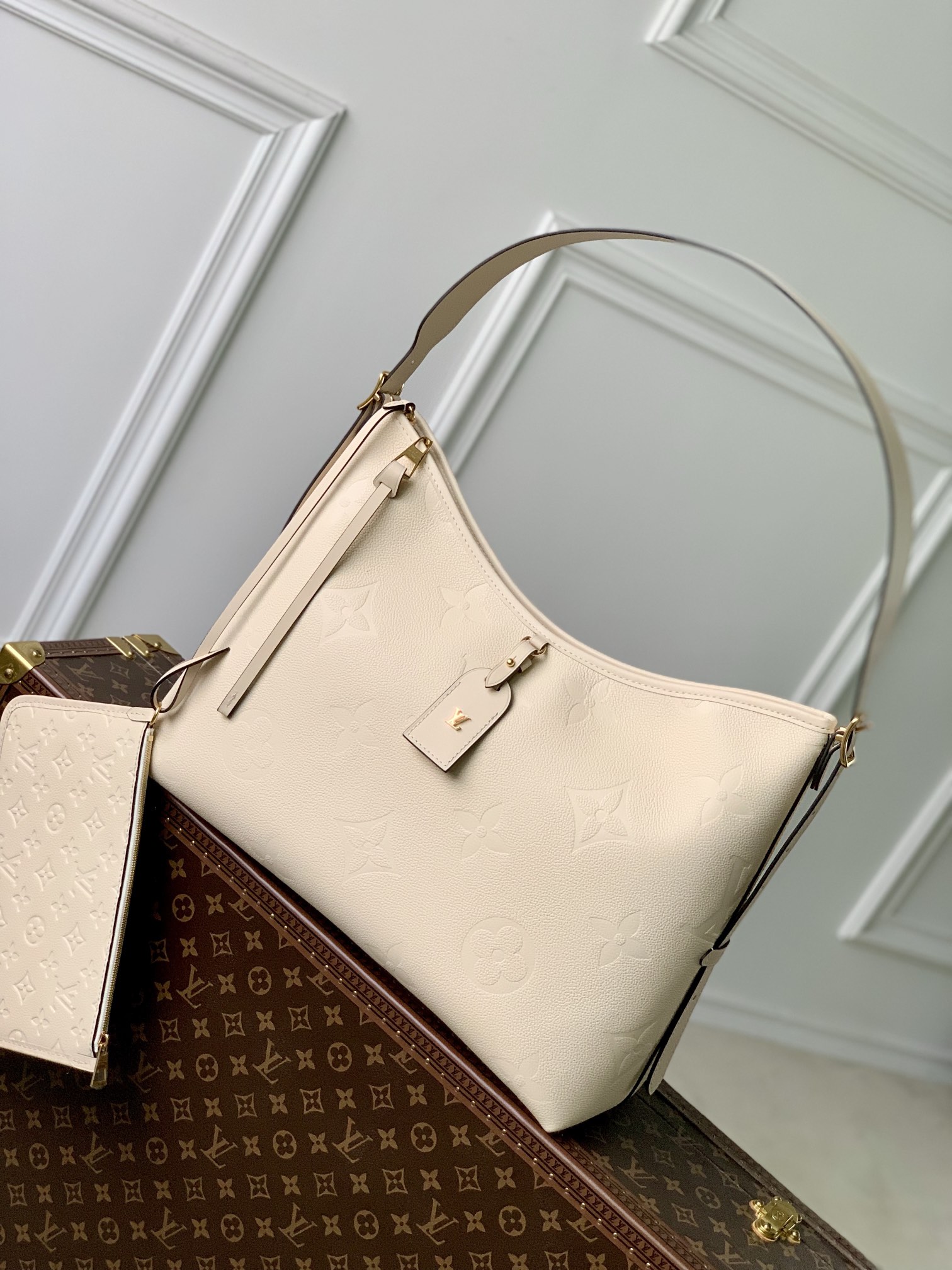 Louis Vuitton M46293 CarryAll PM Crème Beige