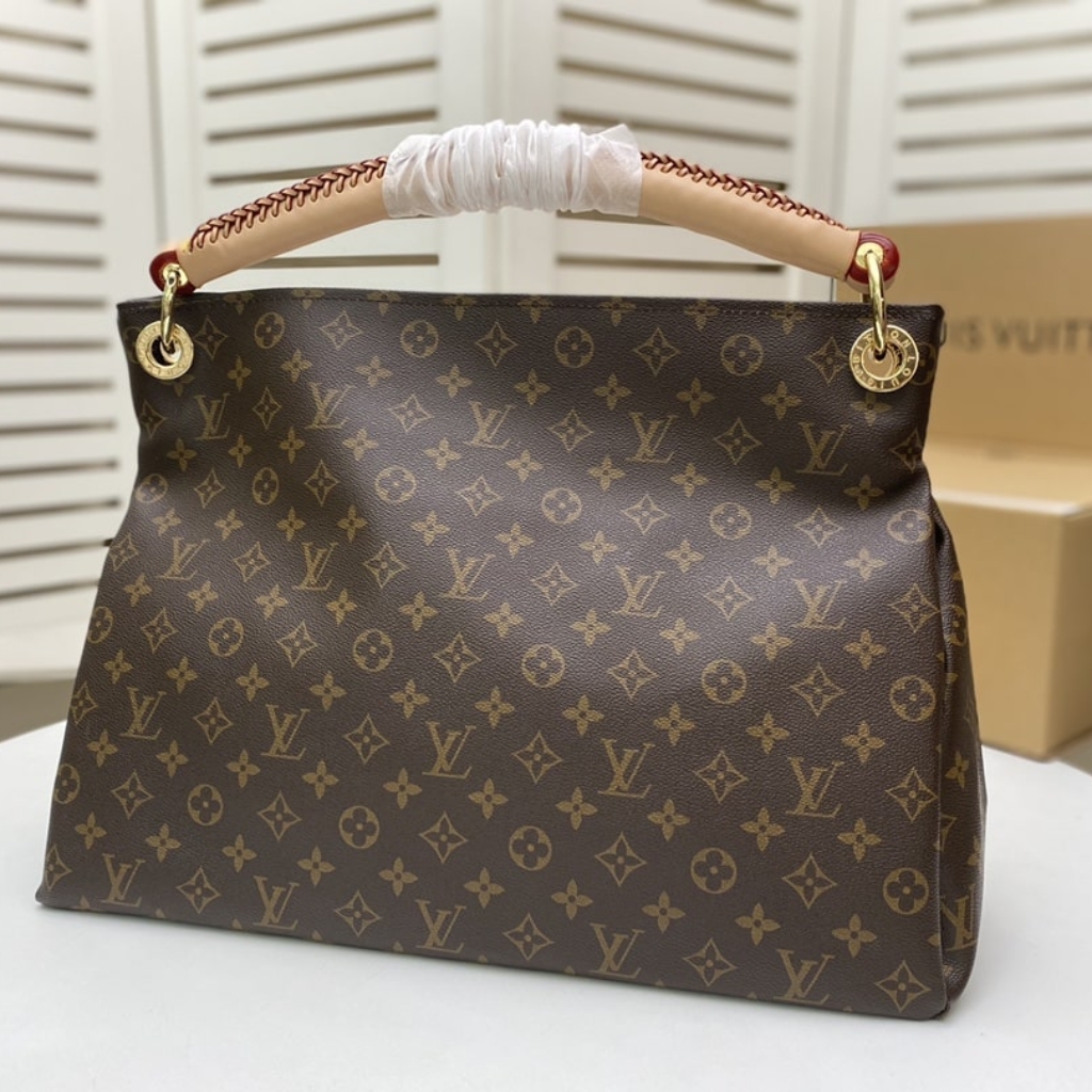 Louis Vuitton Artsy MM Monogram Canvas Hobo Bag Brown 41cm M44869