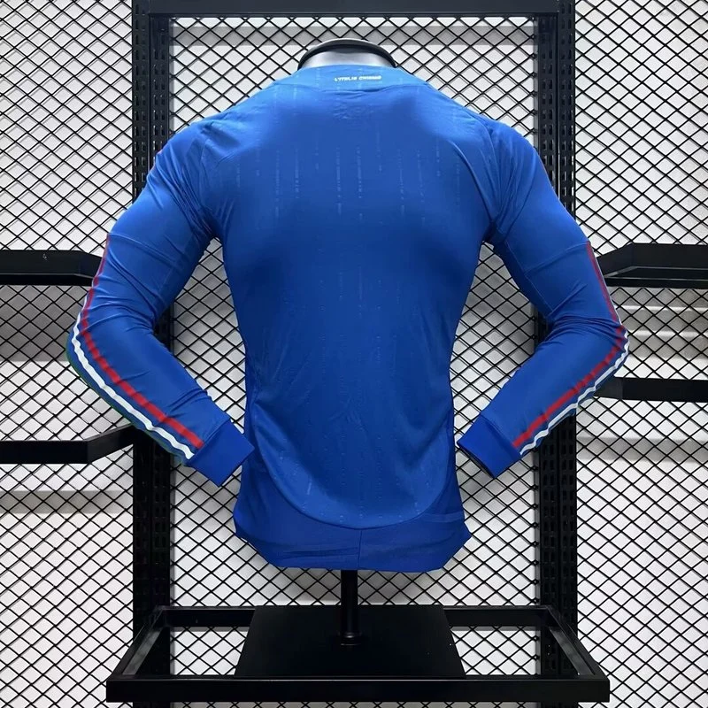 Player 2024-25 Italy Home Long Sleeves Football jersey