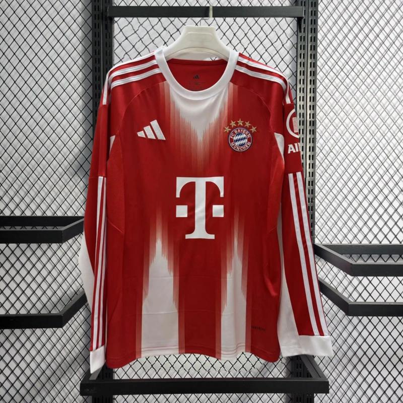 2025-26 Bayern Munchen Home Long sleeve football jersey