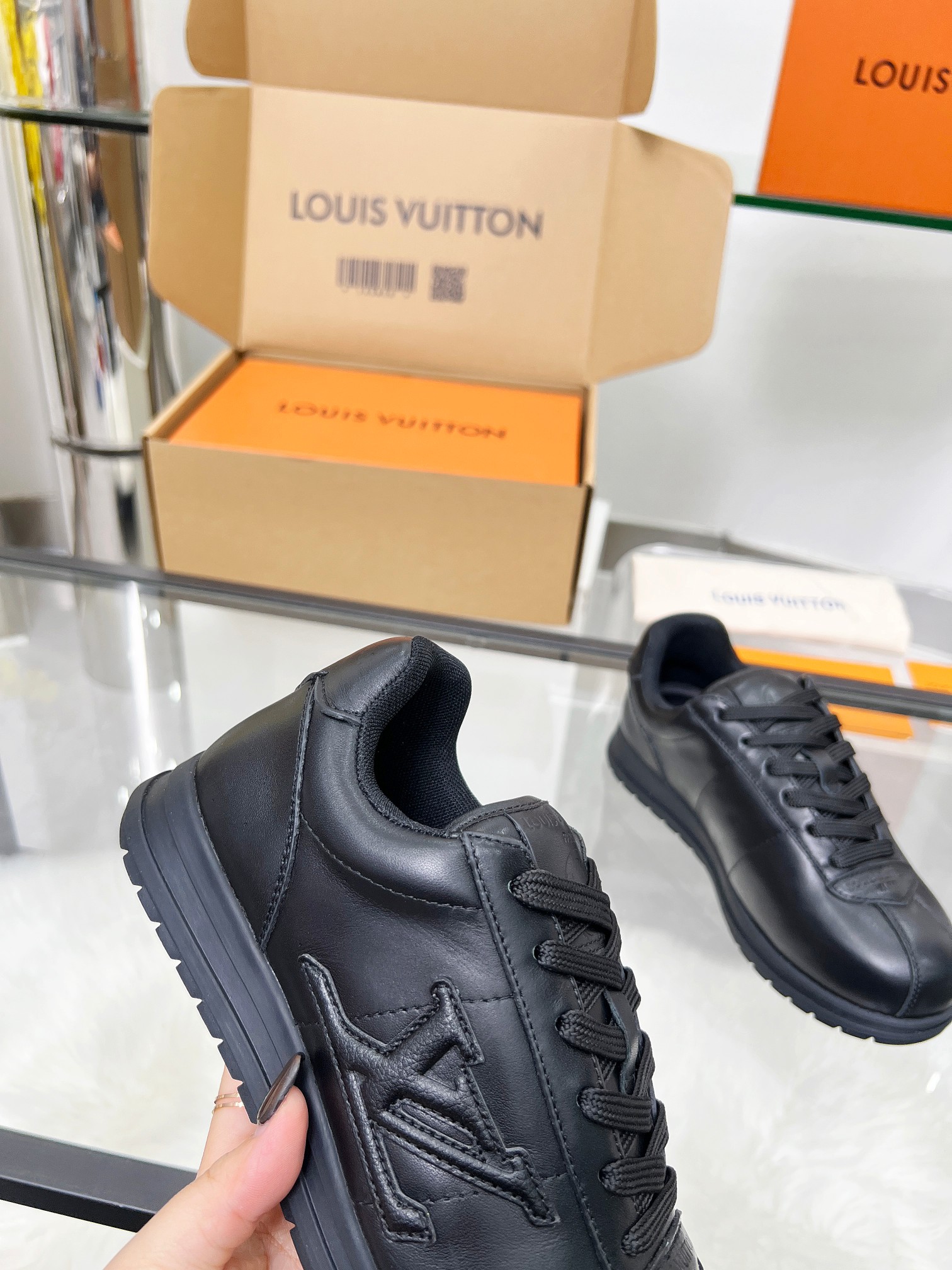 Louis Vuitton LV Trainer Triple Black Sneakers – Women’s Shoes