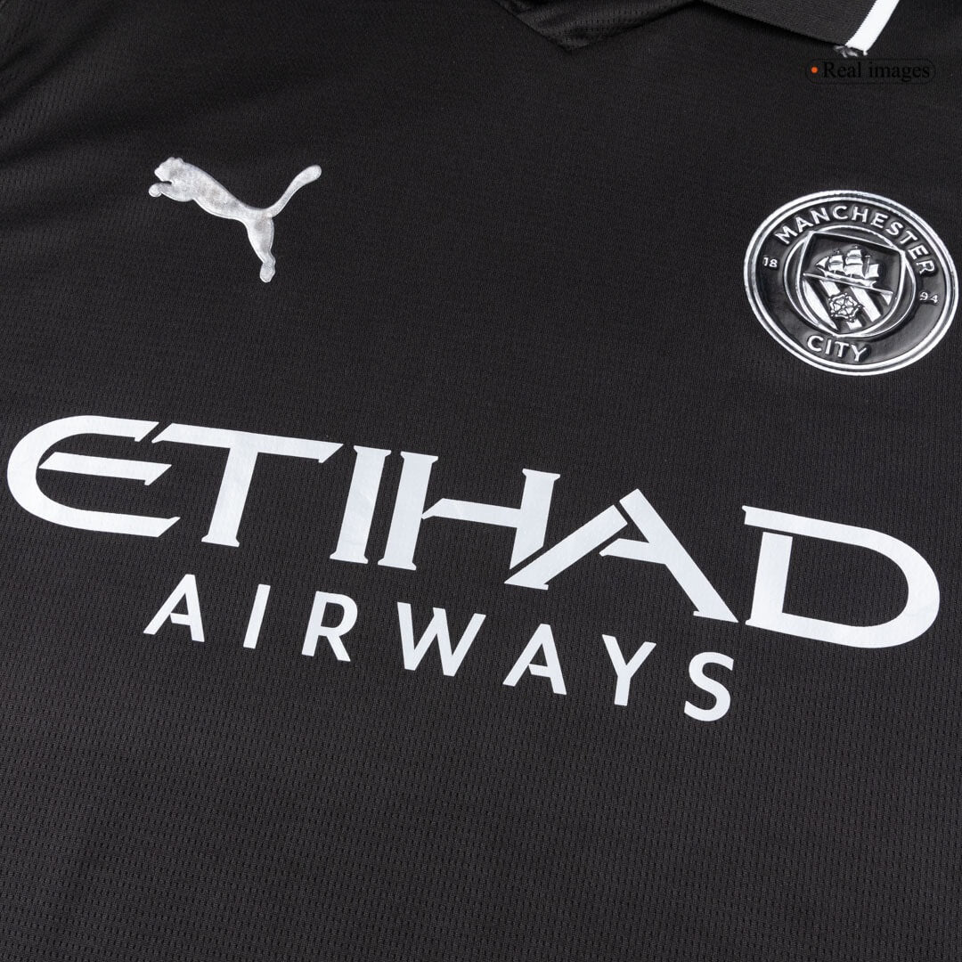 Manchester City Away Long Sleeve Soccer Jersey 2025/26