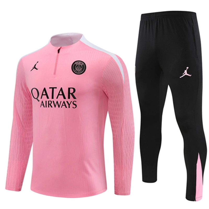 2024-25 PSG Paris Jordan Pink Long Sleeve Training Suit