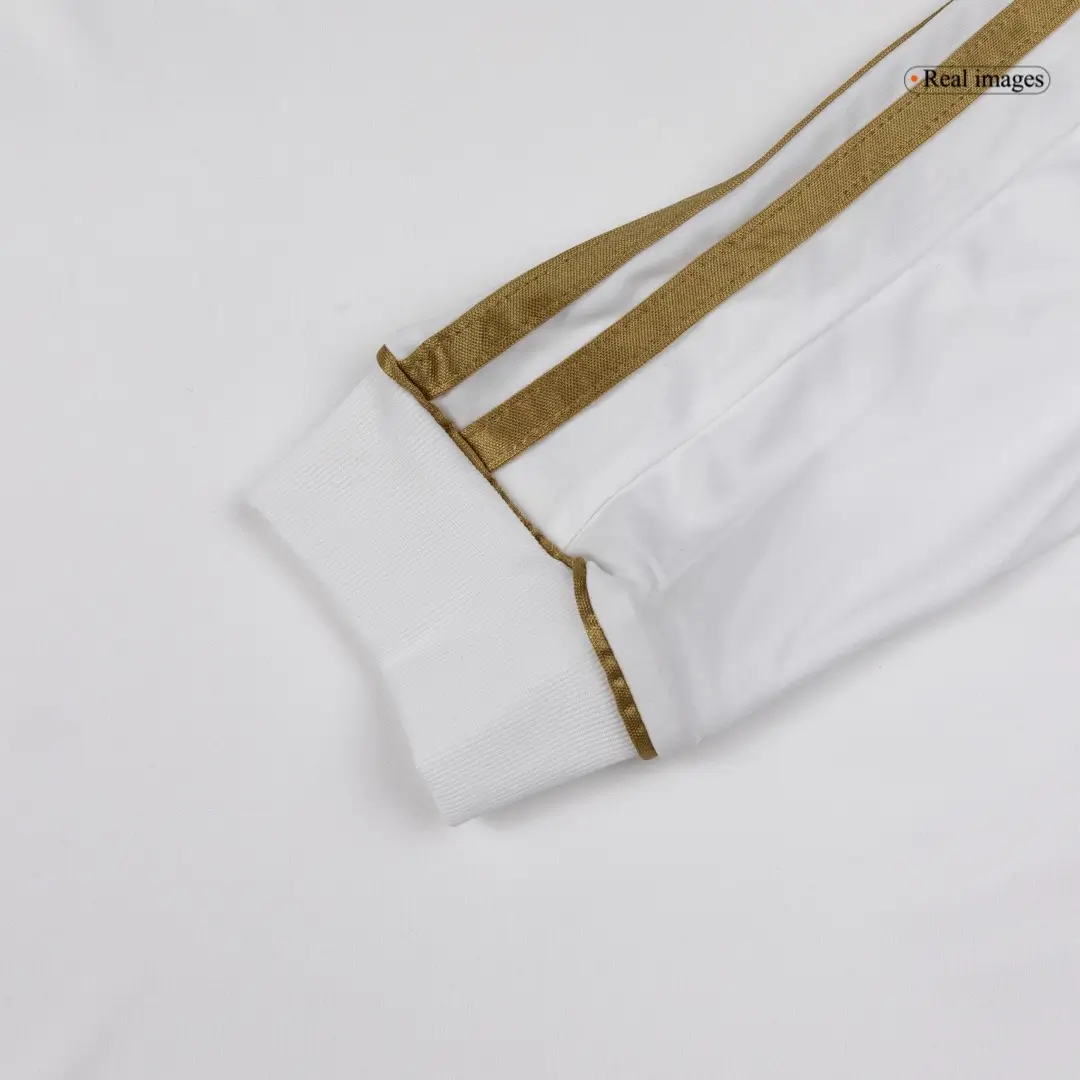 Real Madrid 2011/12 Home Long Sleeve Retro Soccer Jersey