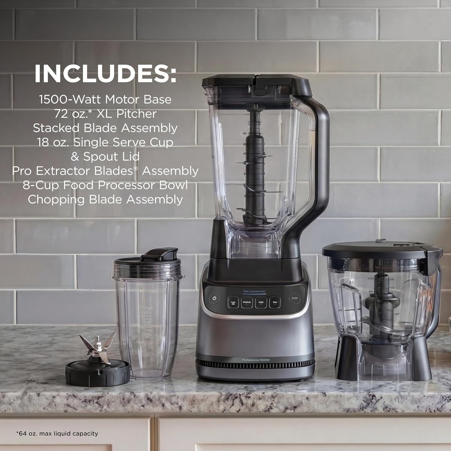 Clearance Sale💥Buy one get one free💥UltraCrush Professional Kitchen System | 1500W, 72oz Full-Size Blender