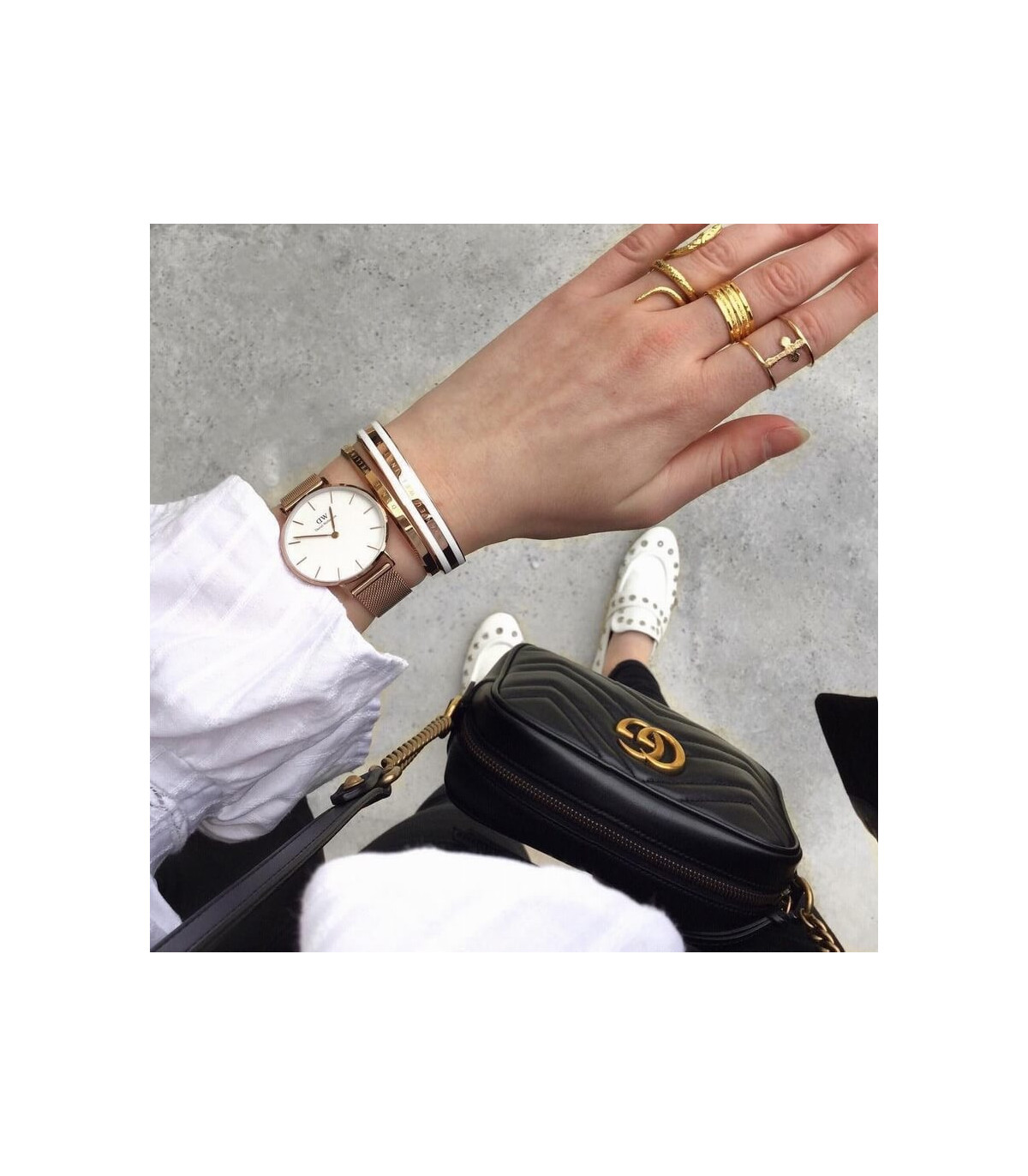 Gucci GG Marmont Matelasse Mini Bag Black