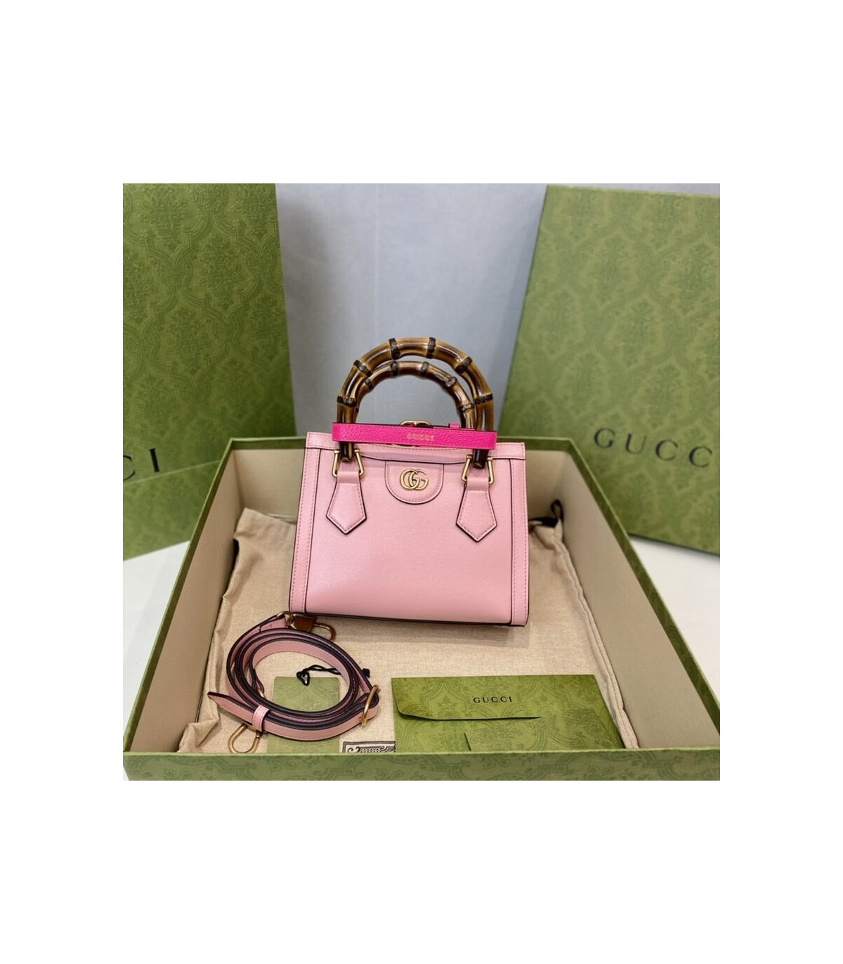 Gucci Diana Mini Tote Bag Pink