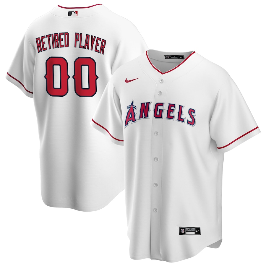 Los Angeles Angels Home Pick-A-Player Retired Roster Jersey White