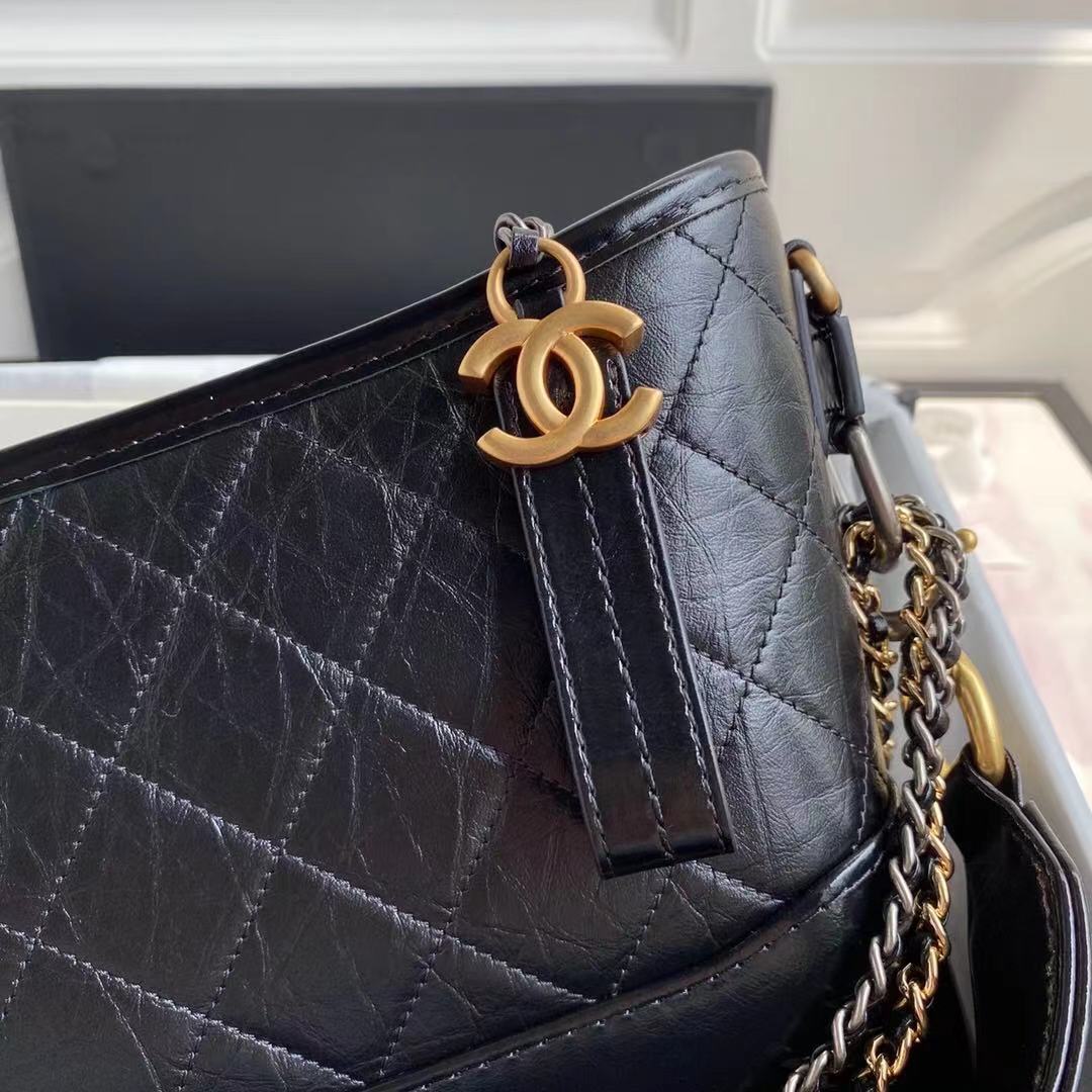 Chanel Bag Gabrielle Handle Black 20Cm/7.9in As0865