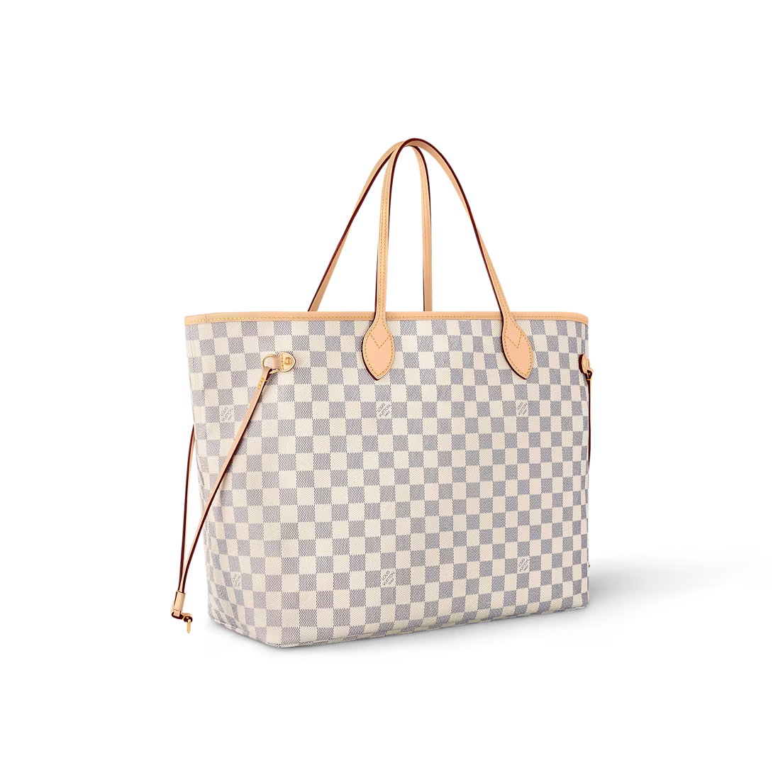 Louis Vuitton Neverfull GM Tote Bag Damier Azur Canvas Beige 39cm N40602