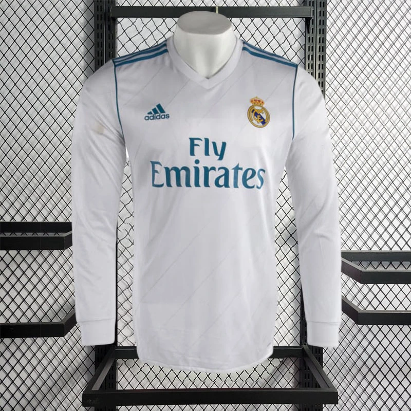 Retro Player 2017-18 Real Madrid Home Long Sleeve Football jersey retro