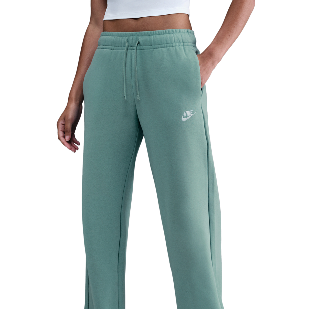 Nike NSW Club Fleece Mid Rise Pants Wide