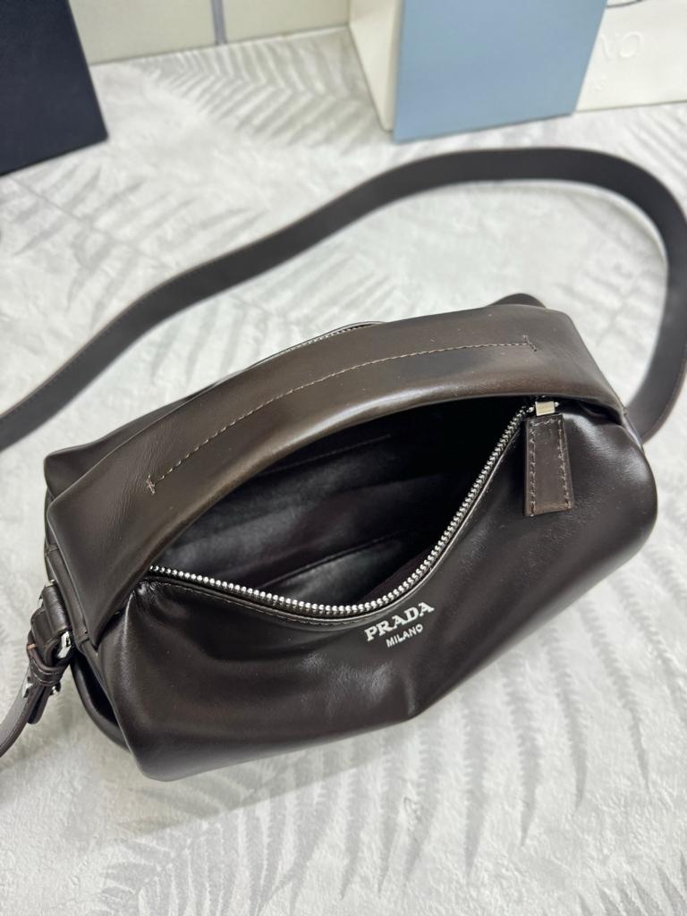 Prada Classic Leather Shoulder Bag 24cm