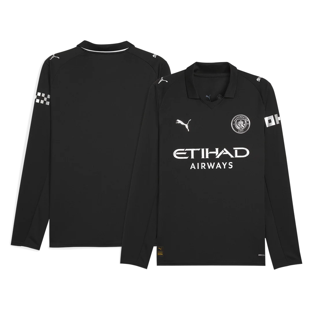 Manchester City Away Long Sleeve Soccer Jersey 2025/26