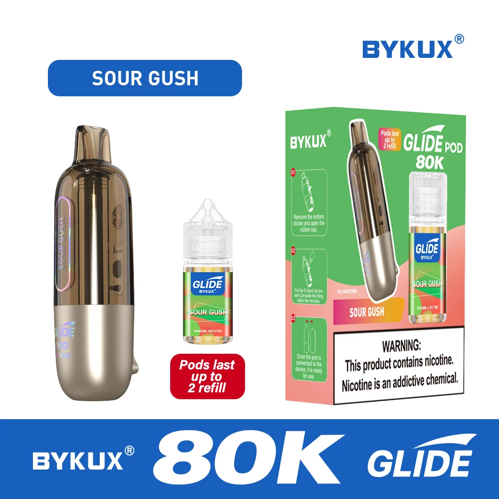BYKUX GLIDE 80K Puffs 5% Nicotine Replacement Pod