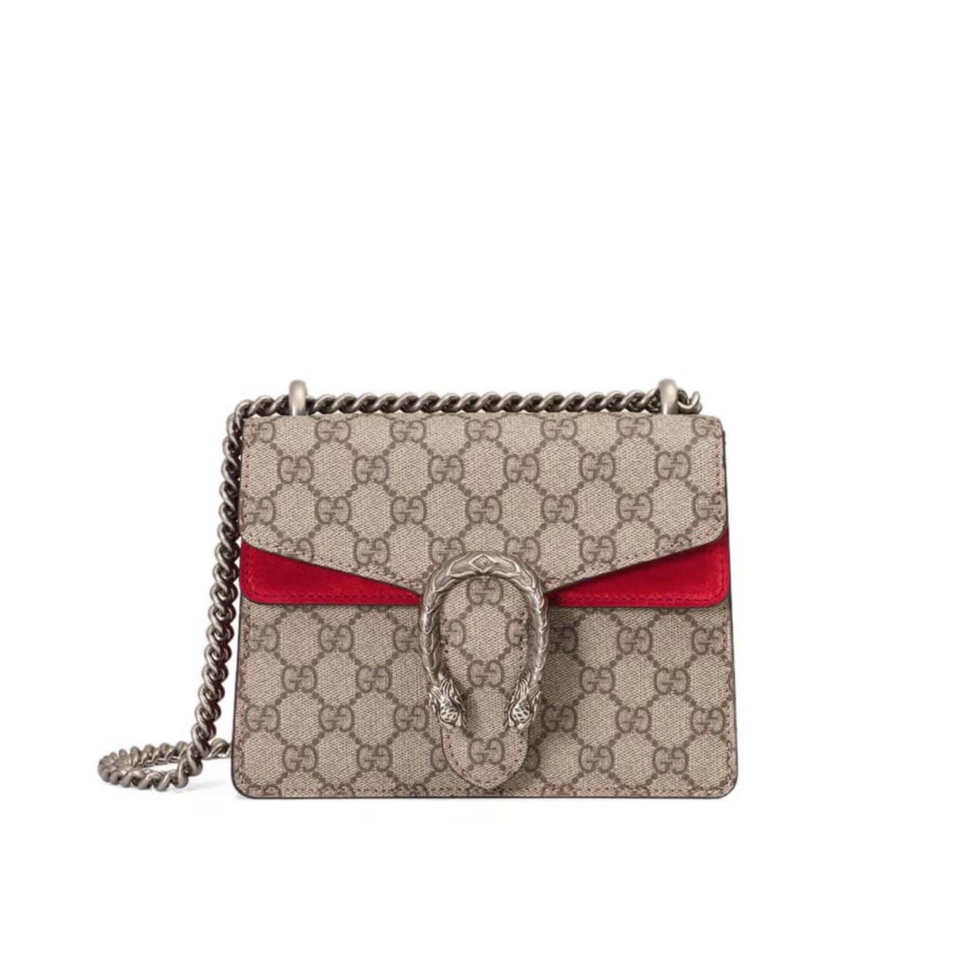 Gucci Dionysus GG Supreme Mini Bag Red 20cm
