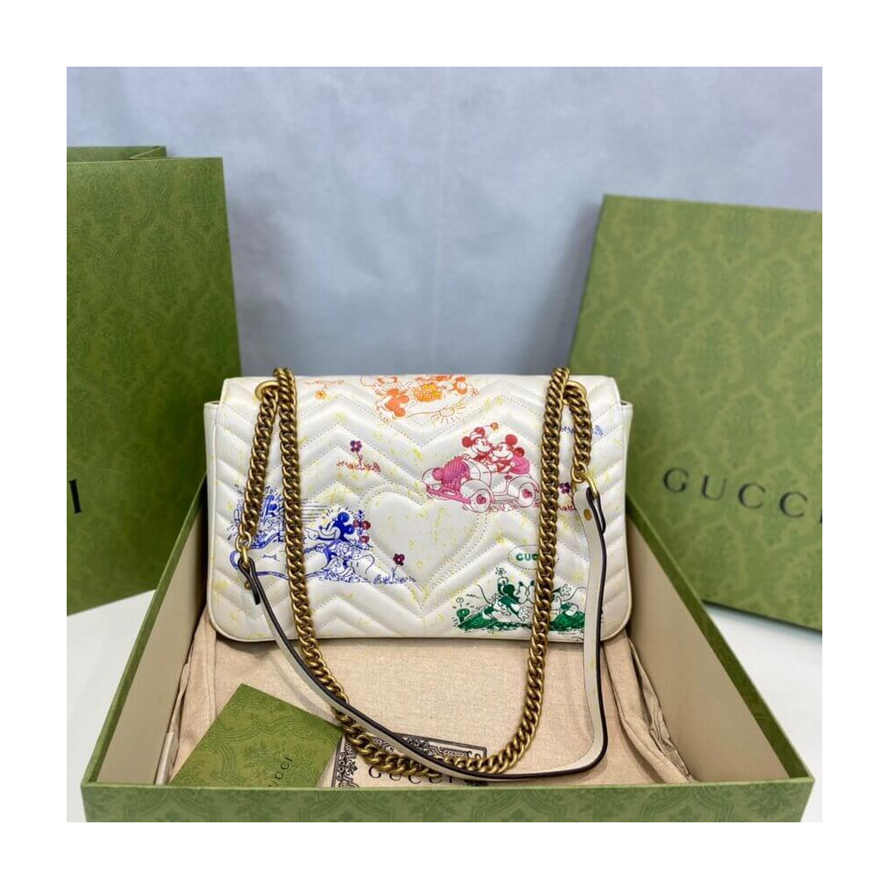 Disney x Gucci GG Marmont Medium Shoulder Bag 31cm