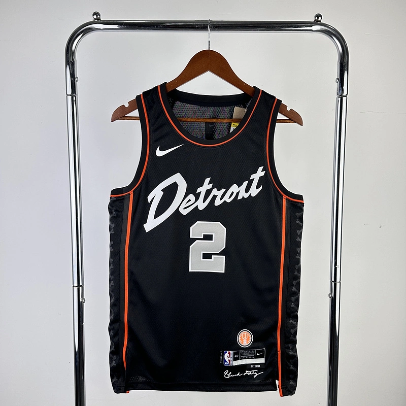 2024 NBA Detroit Pistons 2 CUNNINGHAM Basketball Jersey