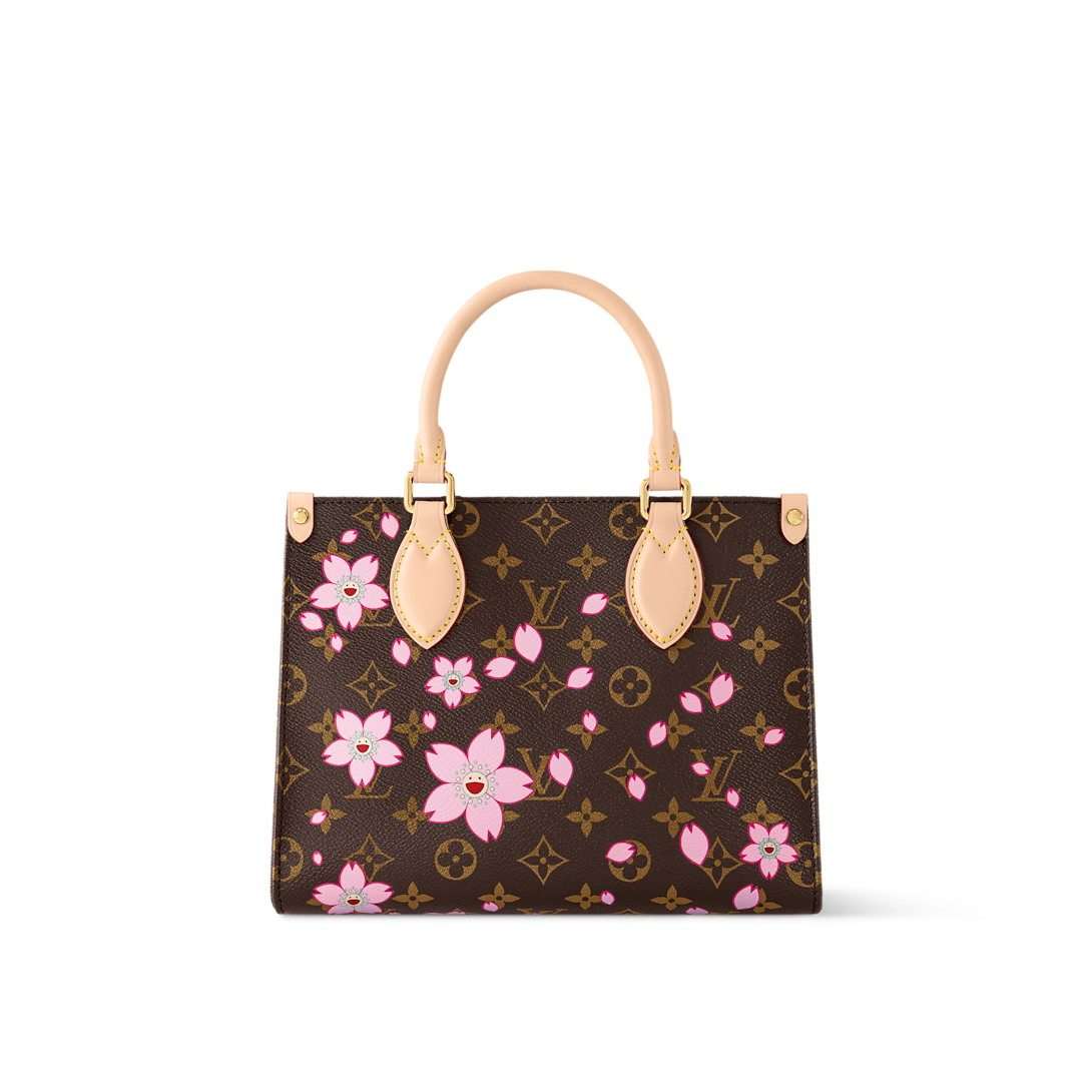 Louis Vuitton LV x Murakami OnTheGo PM Sakura Brown 25cm M13269
