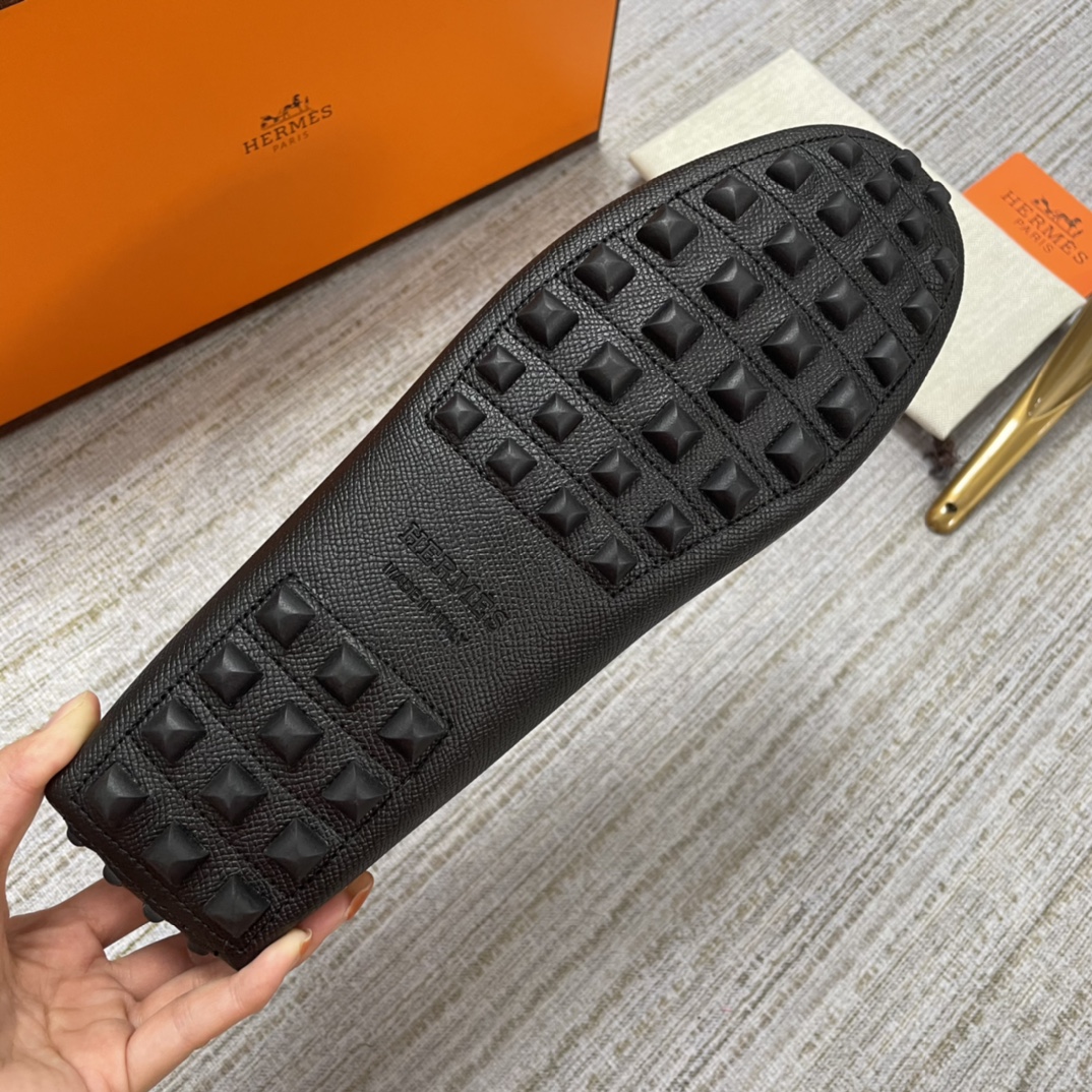 HERMES IRVING LOAFER BLACK