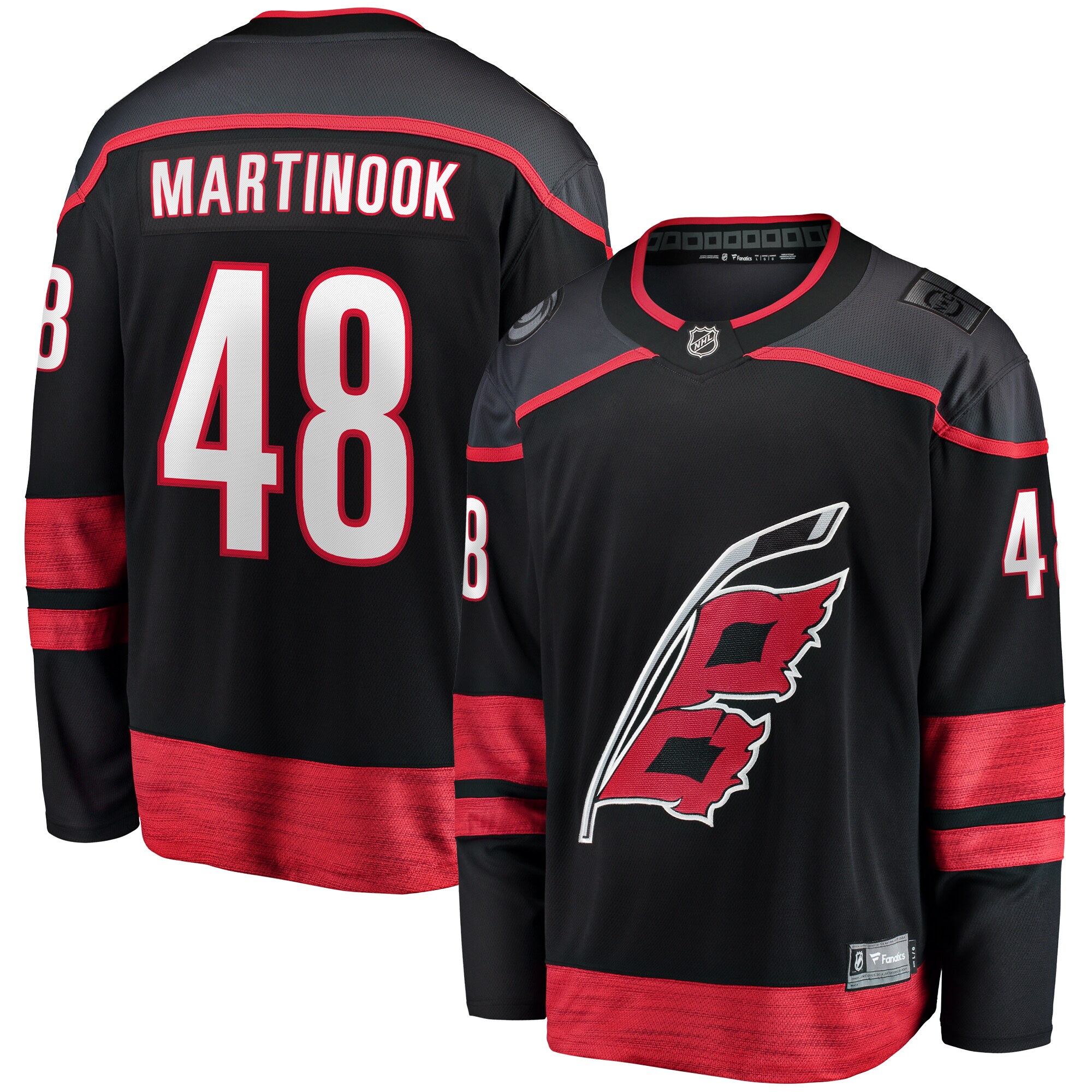 Jordan Martinook Carolina Hurricanes Fanatics Home Breakaway Jersey – Black