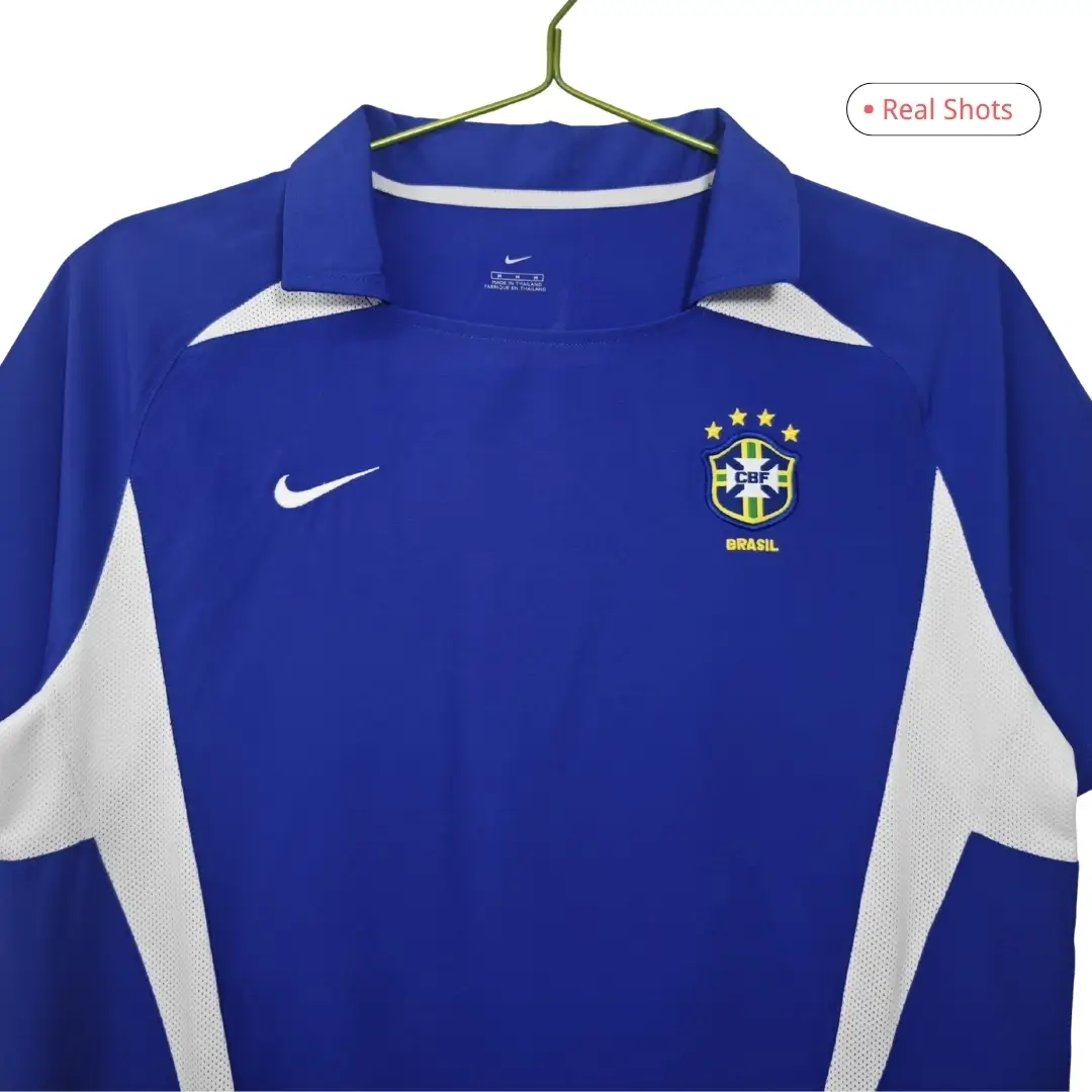 Brazil 2002 Away Retro Football Jersey
