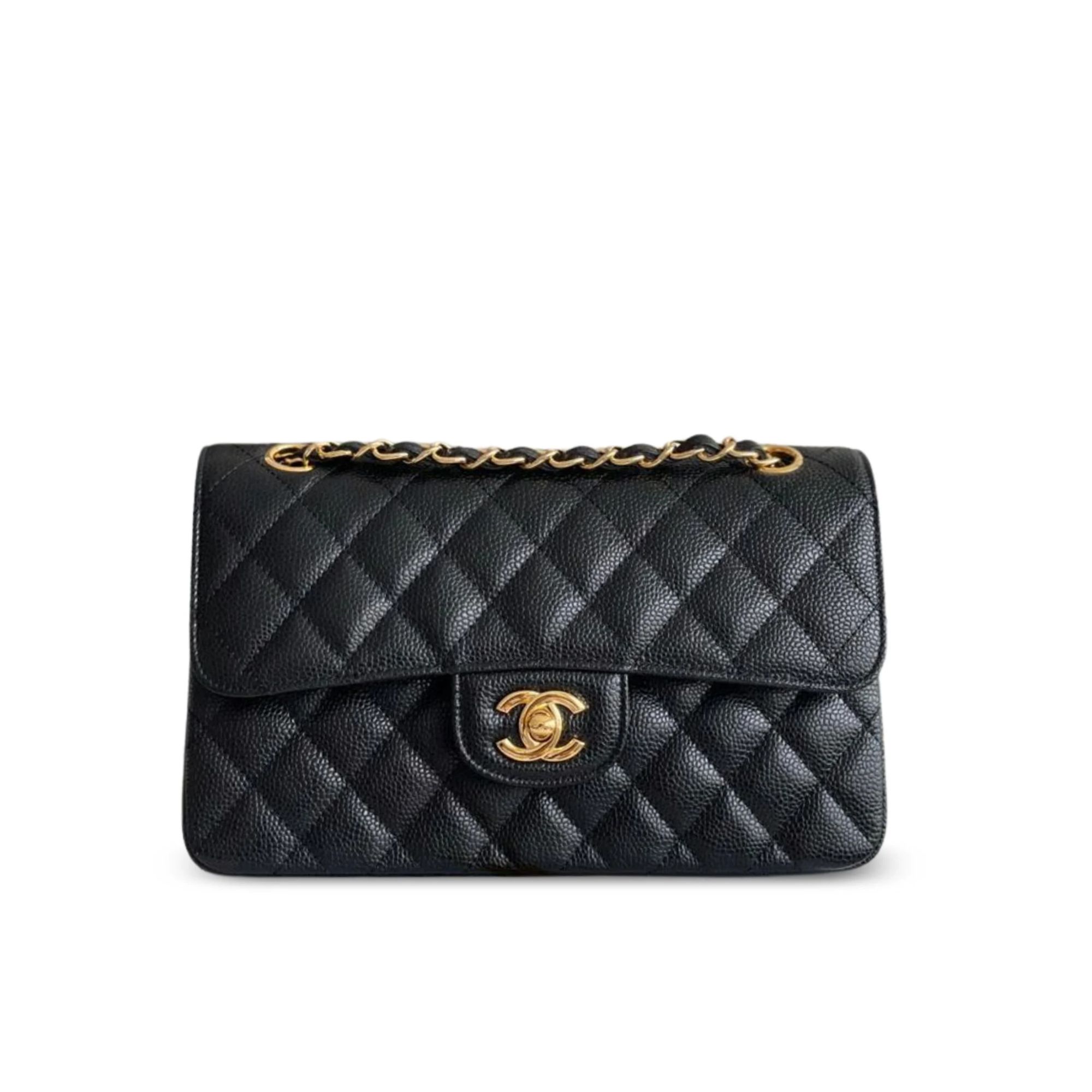 Chanel Caviar Small Double Flap Bag 23cm/ 9.1in