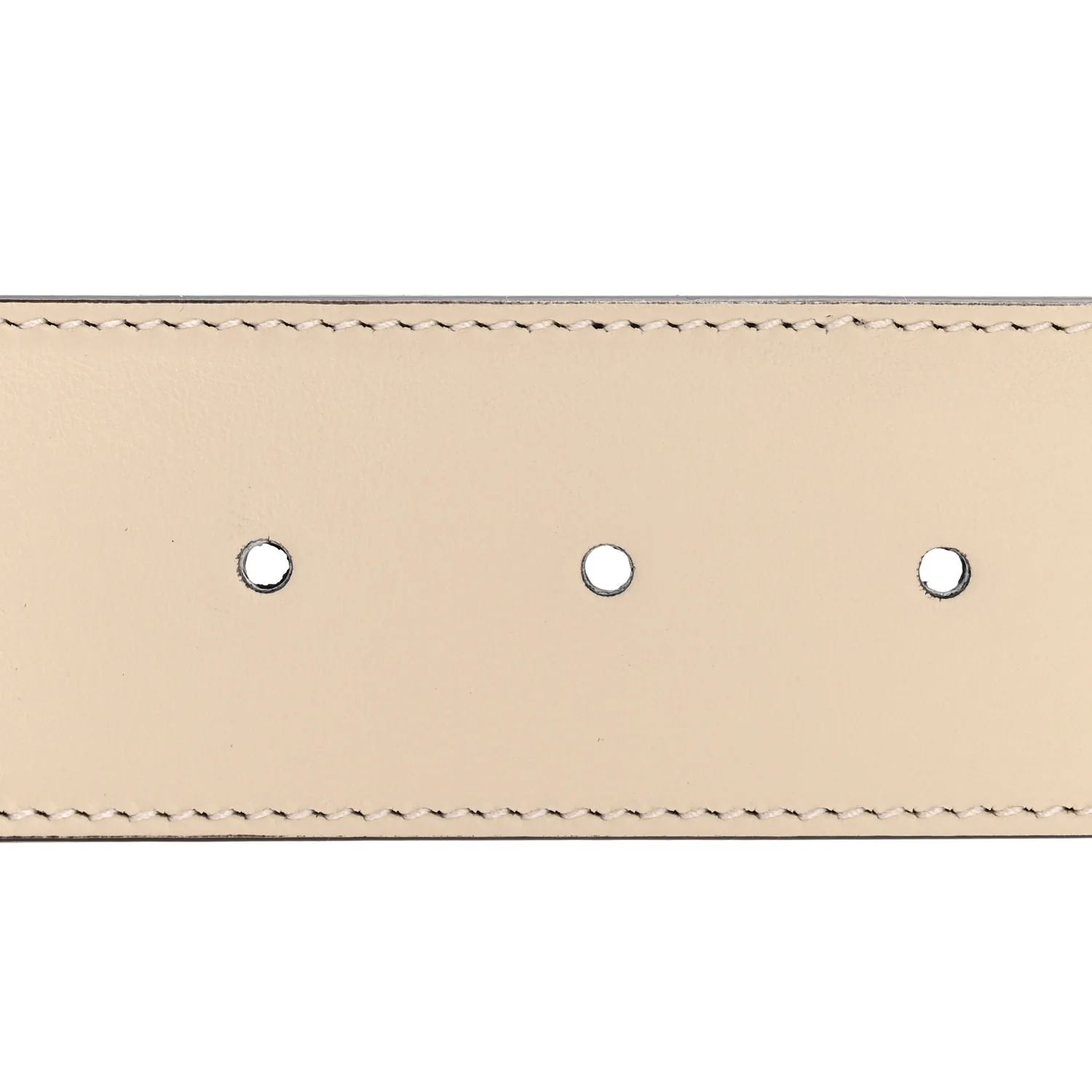 GG Supreme Monogram Matte Plutone Calfskin Double G 40mm Belt 80 32 Beige Ebony Mystic White