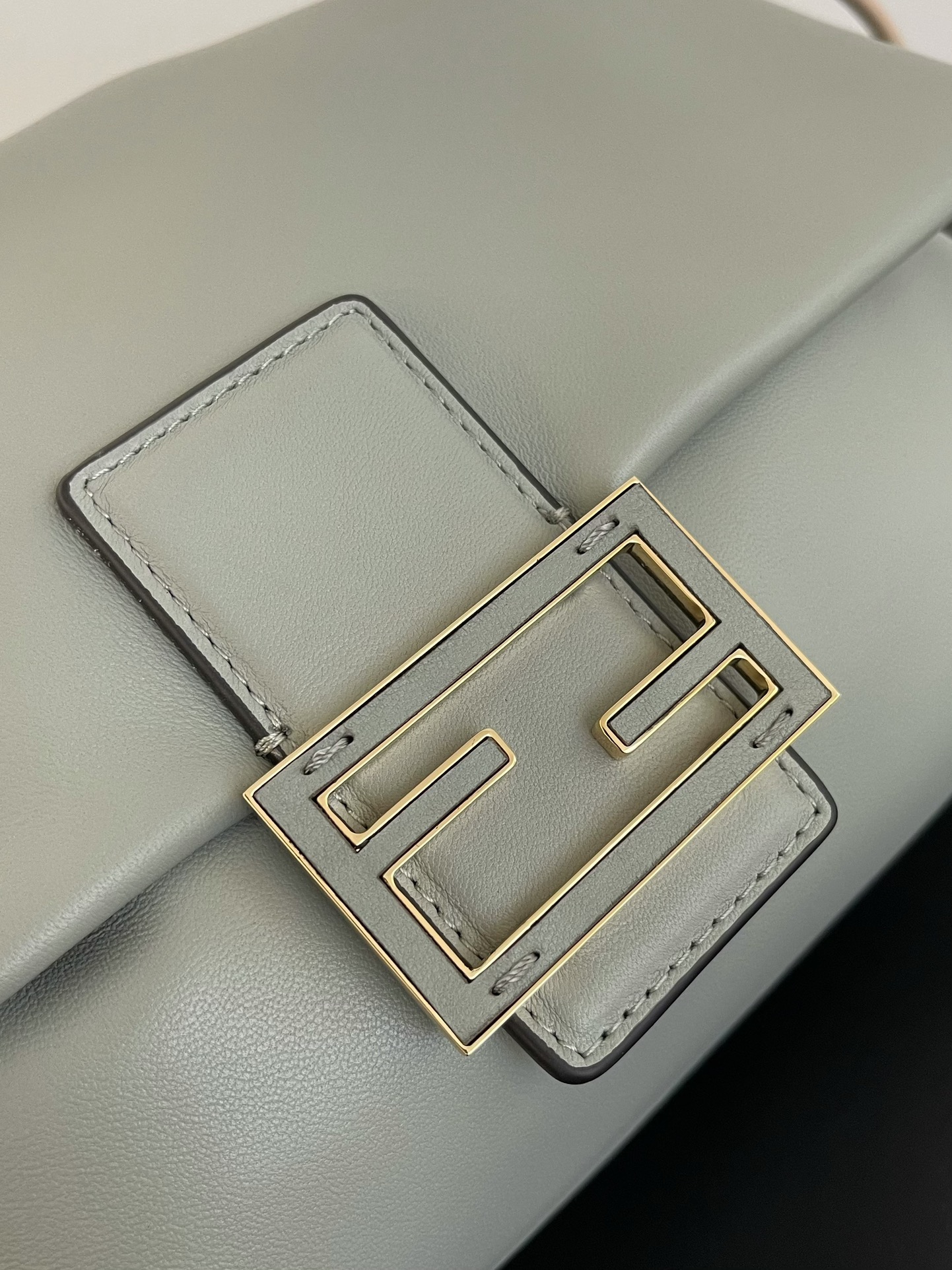 Fendi Mamma Baguette Medium Matcha Green Nappa Leather Bag 26.5cm