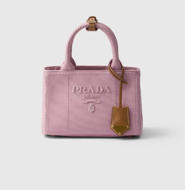 Prada Jardinière cotton canvas mini handbag