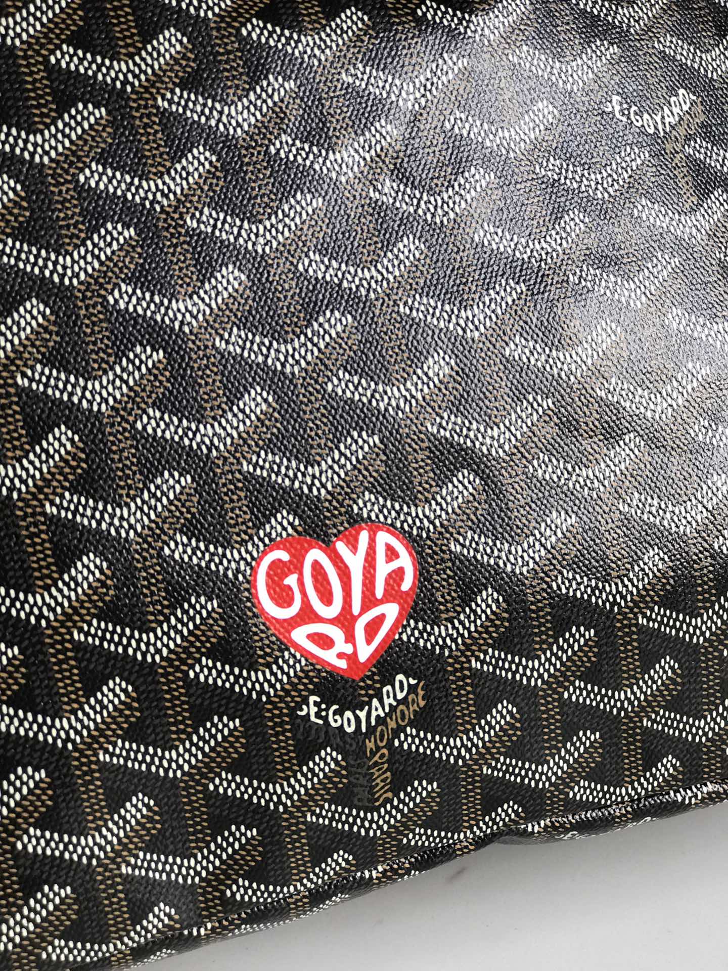 Goyard Hobo Boheme 42Cm Black Canvas