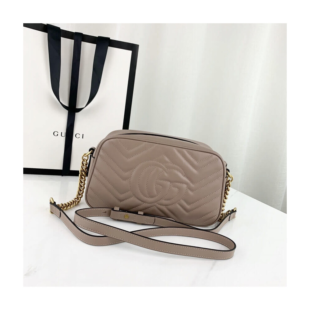 Gucci GG Marmont Small Shoulder Bag Dusty Pink