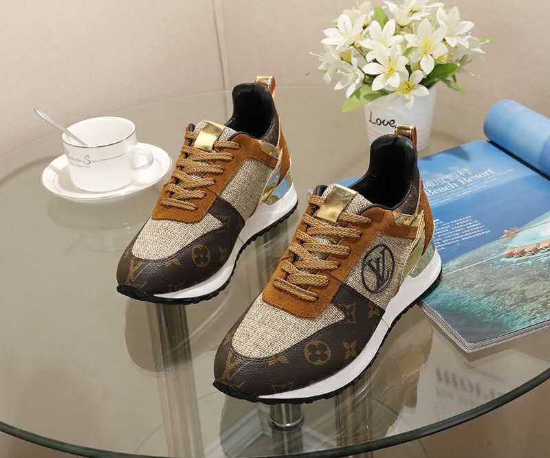 Louis Vuitton Lv Run Away Marathon Running Sneaker Brown