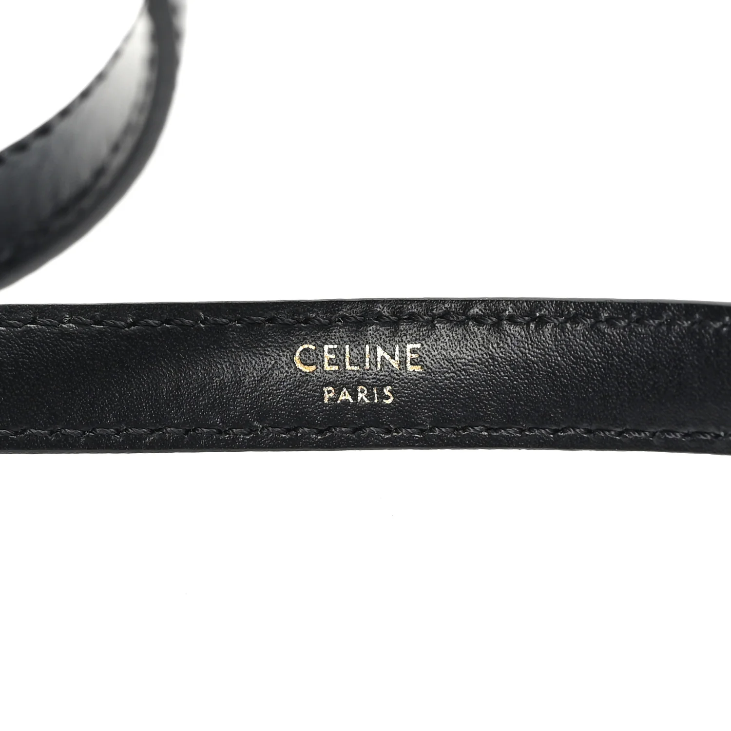 Taurillon Calfskin Teen Elegant 13mm Triomphe Belt 75 30 Black