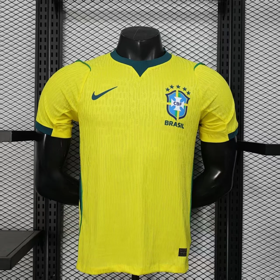 World Cup 2026 Brazil Team Home Football Jersey Player Version