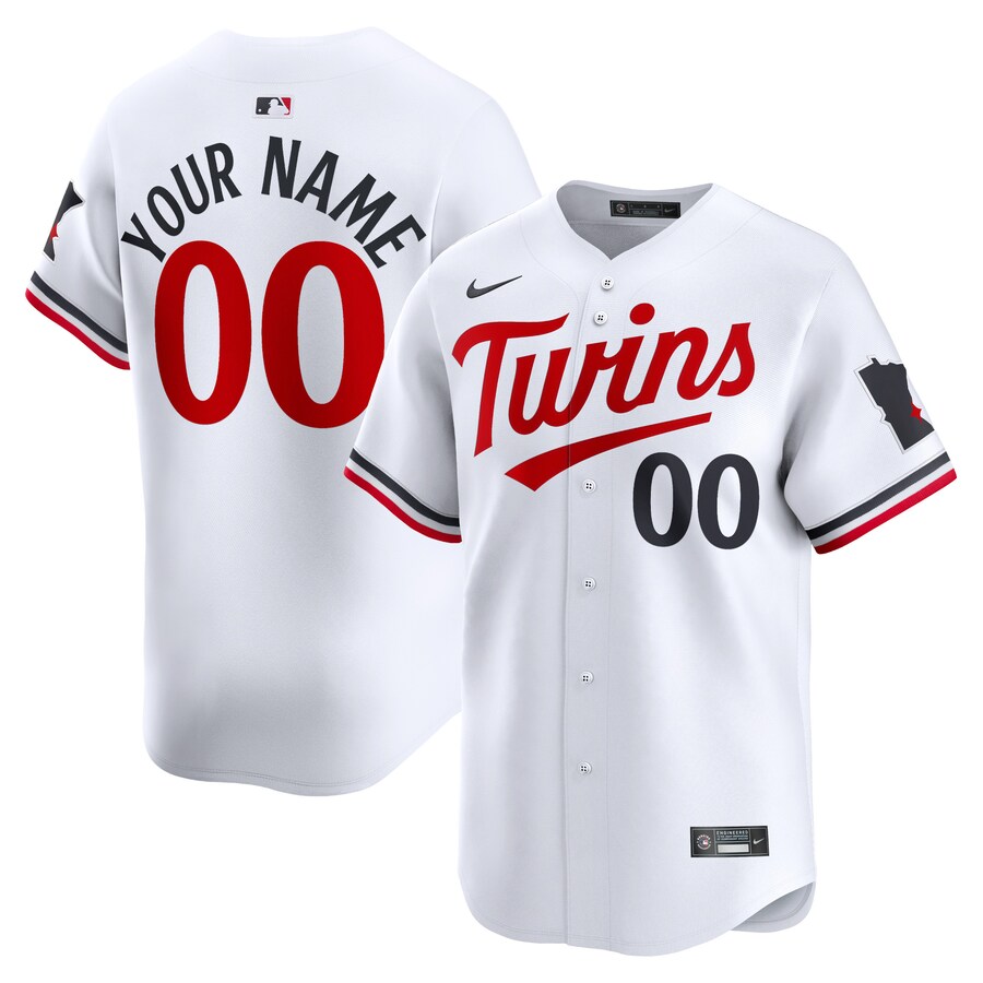 Minnesota Twins Home Limited Custom Jersey White