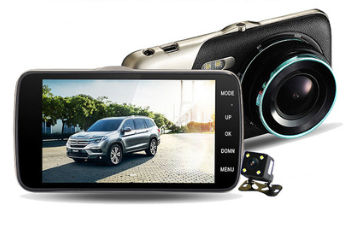 4 inch l55 dual lens dash cam car hd night vision 1080p jerry 5601 reversing image ips