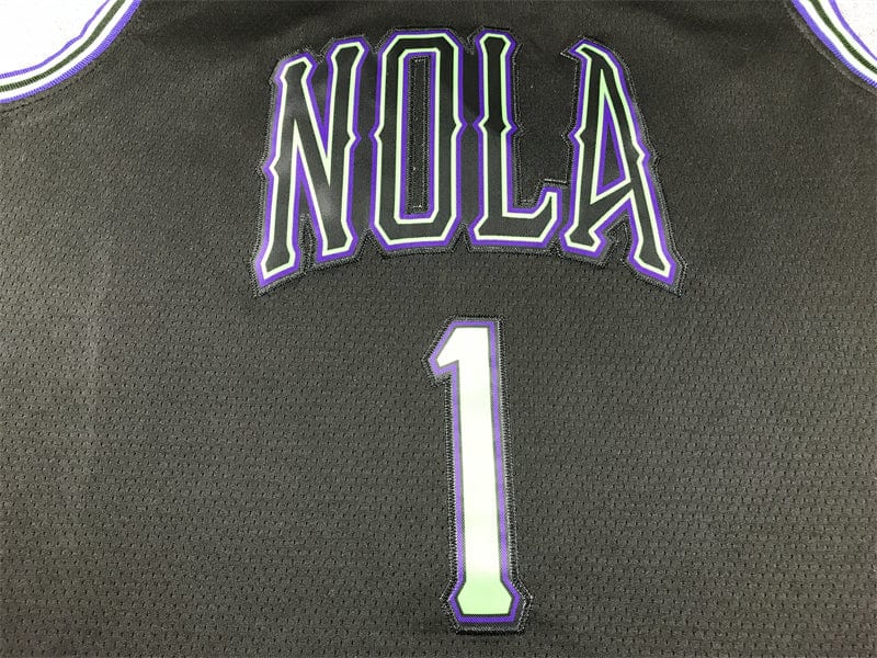 Men's jersey 2024 season Pelicans #1 Black City Edition WILLIAMSON