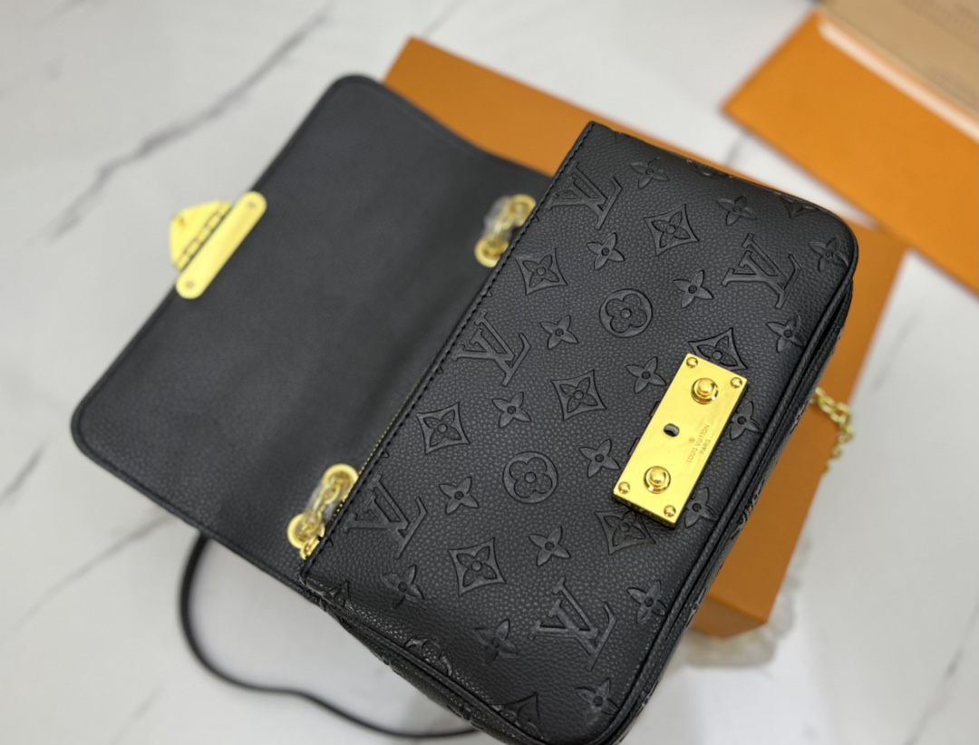 Louis Vuitton Marceau Black Leather Bag M46200