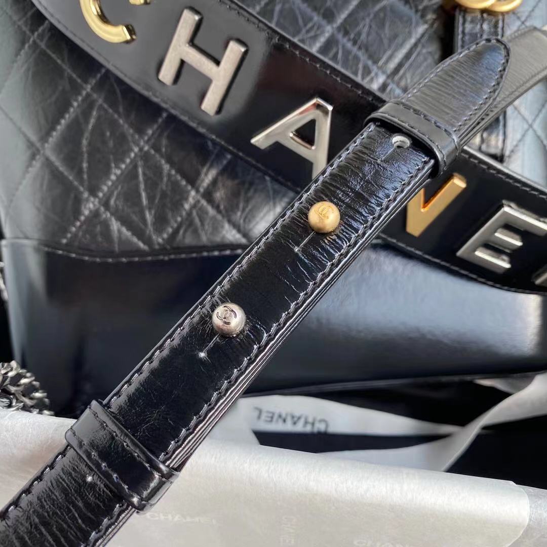 Chanel Bag Gabrielle Handle Black 20Cm/7.9in As0865