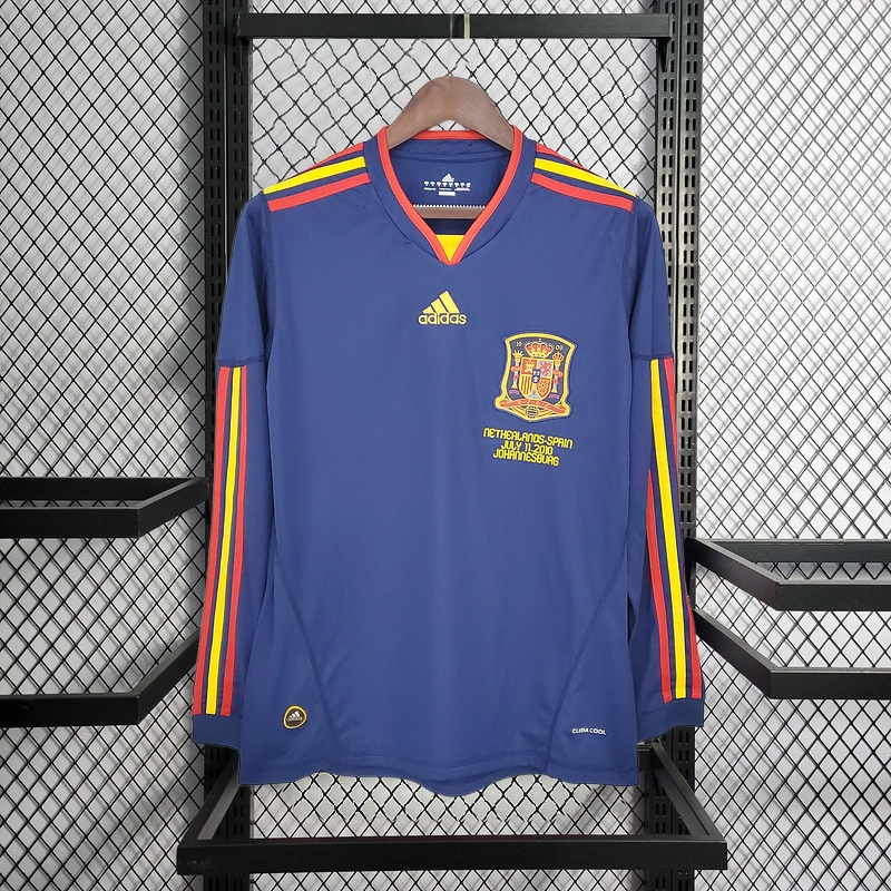 Retro 2010 Spain away long sleeve Football jersey retro