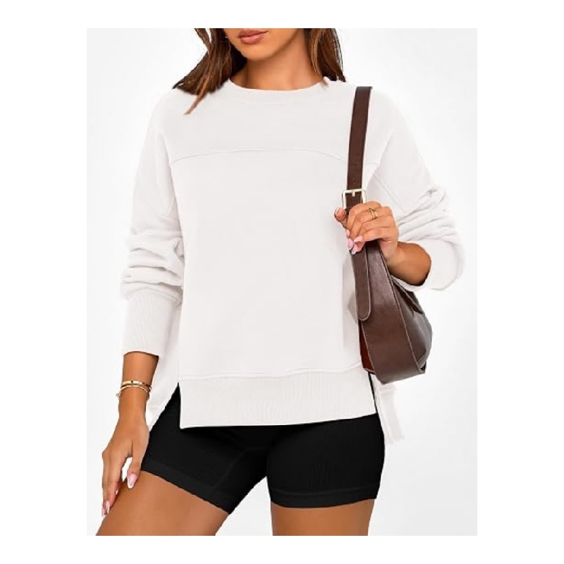 Womens Crewneck Sweatshirts Fleece Pullover