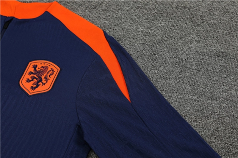 2024-25 Netherlands Kids Royal Blue Long Sleeve Training Suit