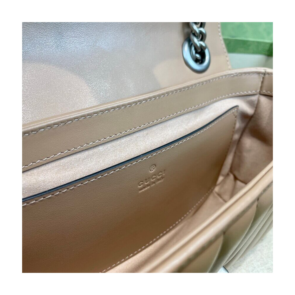 Gucci GG Marmont Mini Shoulder Bag Beige