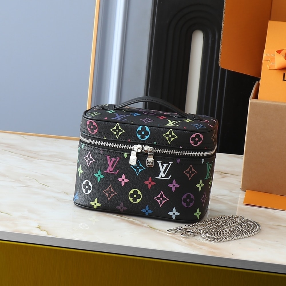 Louis Vuitton X Takashi Murakami Nice Mini Black 20Cm M13747