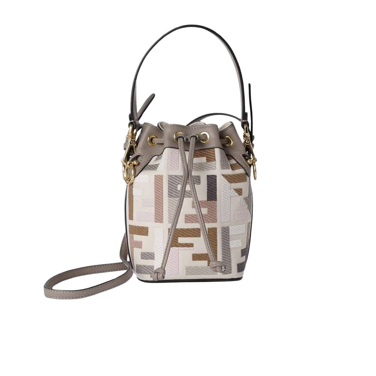 Fendi Mon Tresor Mini Bag Multicolor Canvas 18Cm