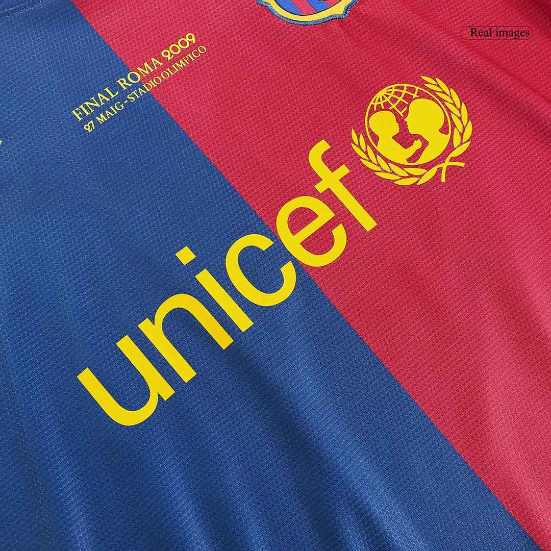 Barcelona 2008/09 Retro Home Soccer Jersey - UCL Final