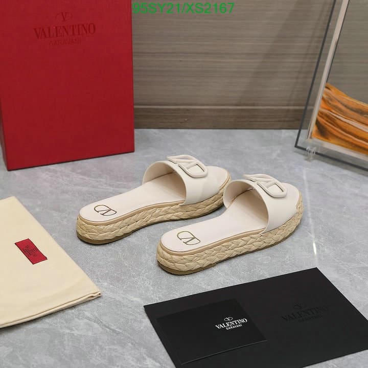 Valentino Garavani VLogo Signature Slide Sandals White